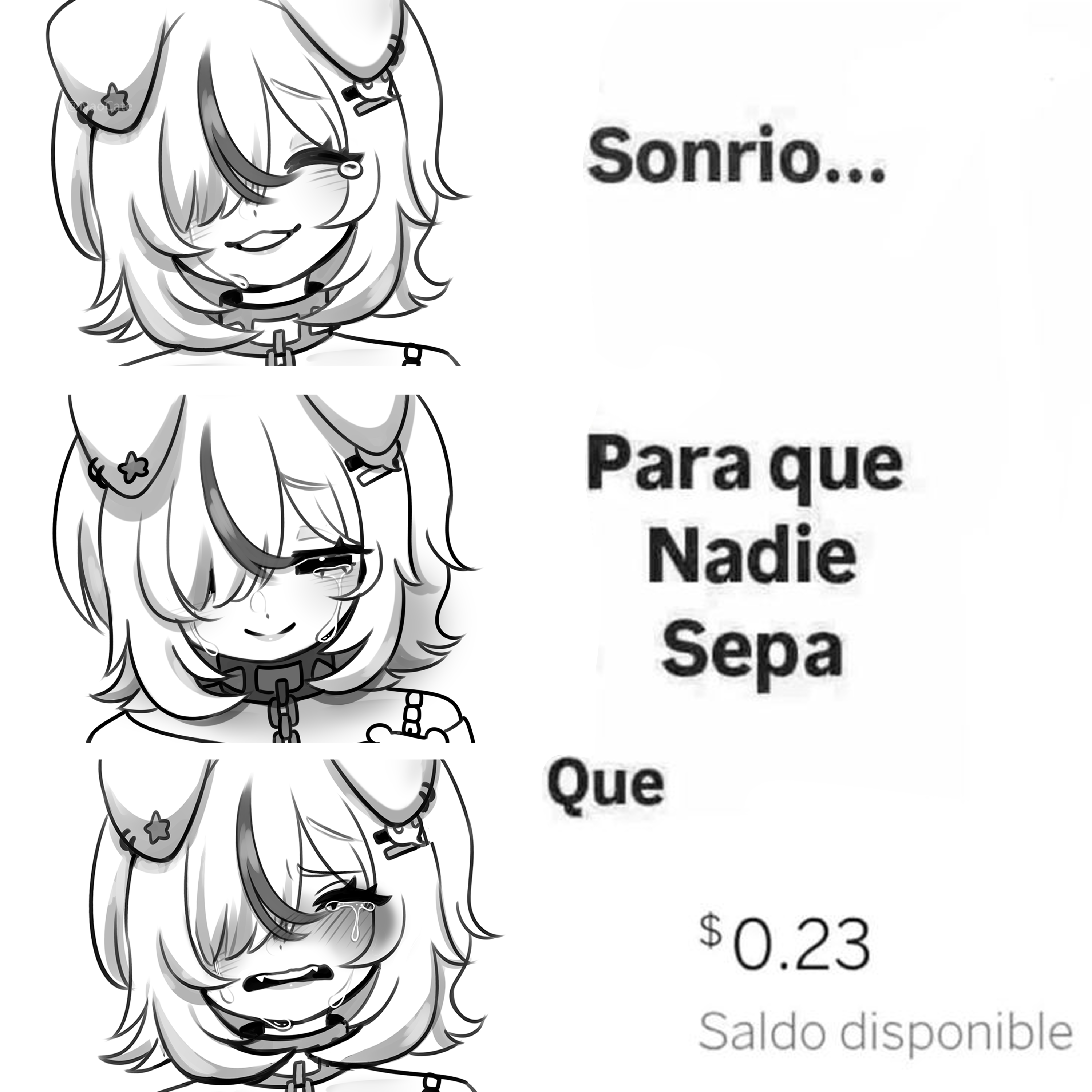 Sonrío para que nadie sepa que...
