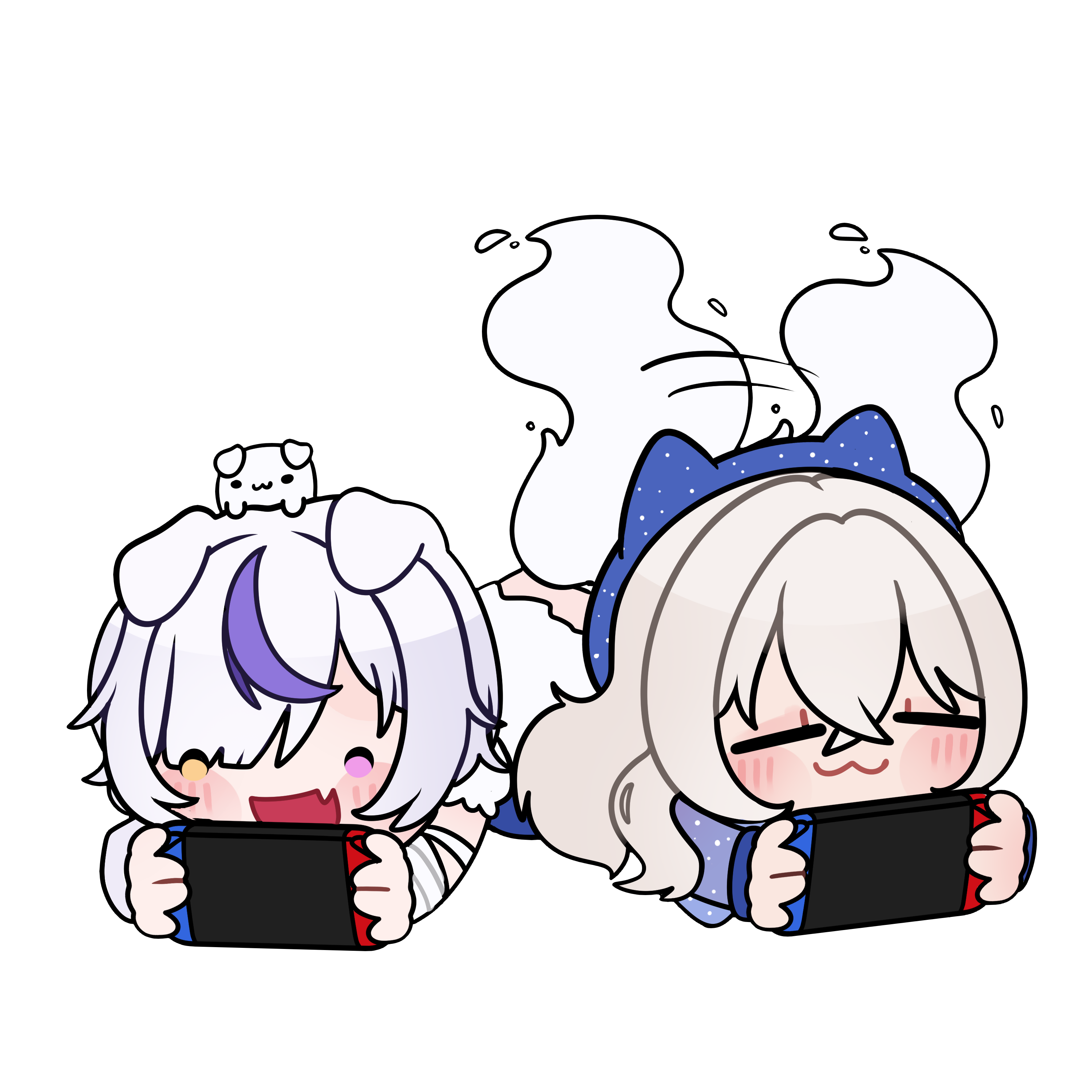 Las dos jugando Nintendo Switch